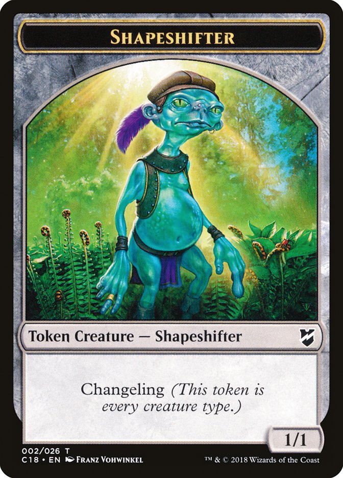 Shapeshifter Token [Tokens] Commander 2018 Tokens MTG Single Magic: The Gathering