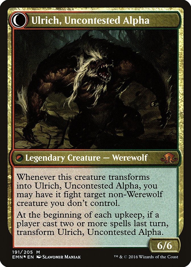 Ulrich of the Krallenhorde // Ulrich, Uncontested Alpha [Eldritch Moon Prerelease Promos] MTG Single Magic: The Gathering   