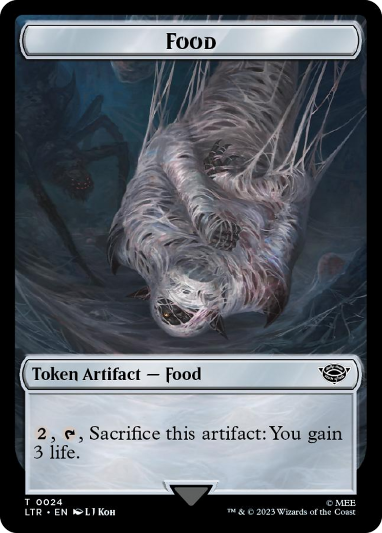 Ballistic Boulder // Food (0024) Double-Sided Token (Surge Foil) [The Lord of the Rings: Tales of Middle-Earth Tokens] MTG Single Magic: The Gathering   