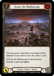 Scour the Battlescape (Red) [WTR194-C] Alpha Print Rainbow Foil Flesh And Blood Single Flesh And Blood   