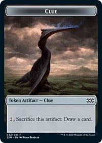 Clue // Elemental Double-Sided Token [Tokens] Double Masters Tokens MTG Single Magic: The Gathering