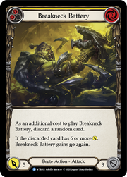 Breakneck Battery (Yellow) [WTR012] Unlimited Edition Normal Flesh And Blood Single Flesh And Blood   