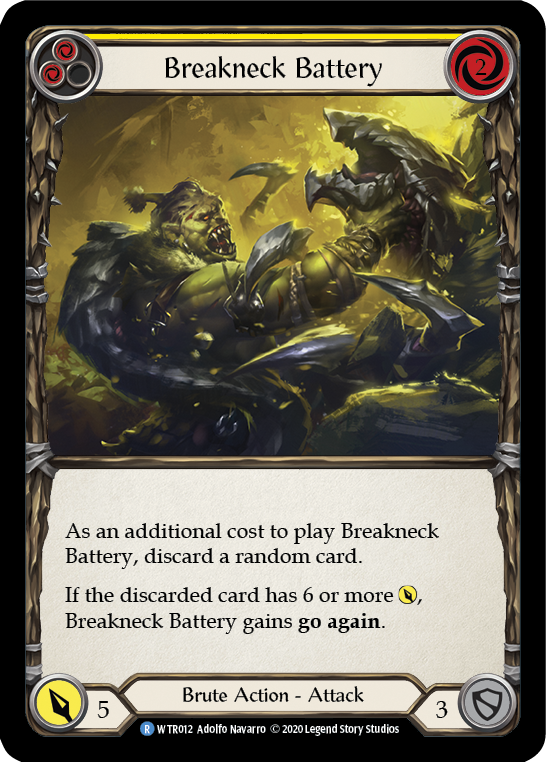 Breakneck Battery (Yellow) [WTR012] Unlimited Edition Normal Flesh And Blood Single Flesh And Blood   