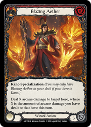 Blazing Aether [ARC118-M] 1st Edition Normal Flesh And Blood Single Flesh And Blood   