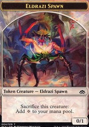 Eldrazi Spawn (004) // Eldrazi Double-Sided Token [Tokens] Planechase Anthology Tokens MTG Single Magic: The Gathering