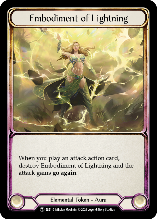 Embodiment of Lightning // Titan's Fist [U-ELE110] Unlimited Normal Flesh And Blood Single Flesh And Blood   