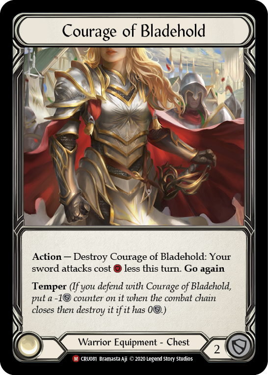 Courage of Bladehold [CRU081] 1st Edition Normal Flesh And Blood Single Flesh And Blood   