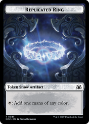 Food // Replicated Ring Double-Sided Token [Tokens] March of the Machine Commander Tokens MTG Single Magic: The Gathering