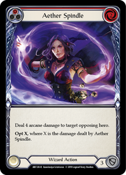 Aether Spindle (Red) [ARC126-R] 1st Edition Rainbow Foil Flesh And Blood Single Flesh And Blood   