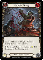 Reckless Swing [WTR008-S] Alpha Print Rainbow Foil Flesh And Blood Single Flesh And Blood   