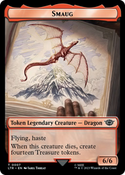 Food (09) // Smaug Double-Sided Token [The Lord of the Rings: Tales of Middle-Earth Tokens] MTG Single Magic: The Gathering   