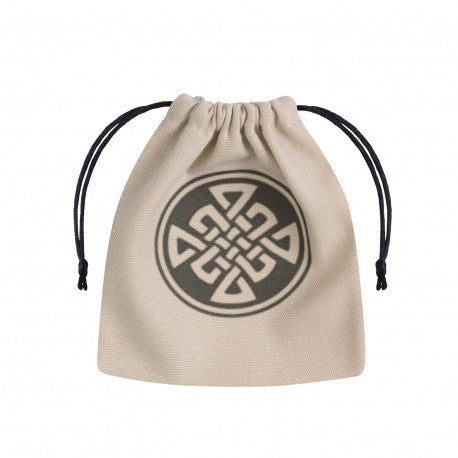 Celtic Beige & black Dice Bag Dice & Gaming Accessories Q Workshop