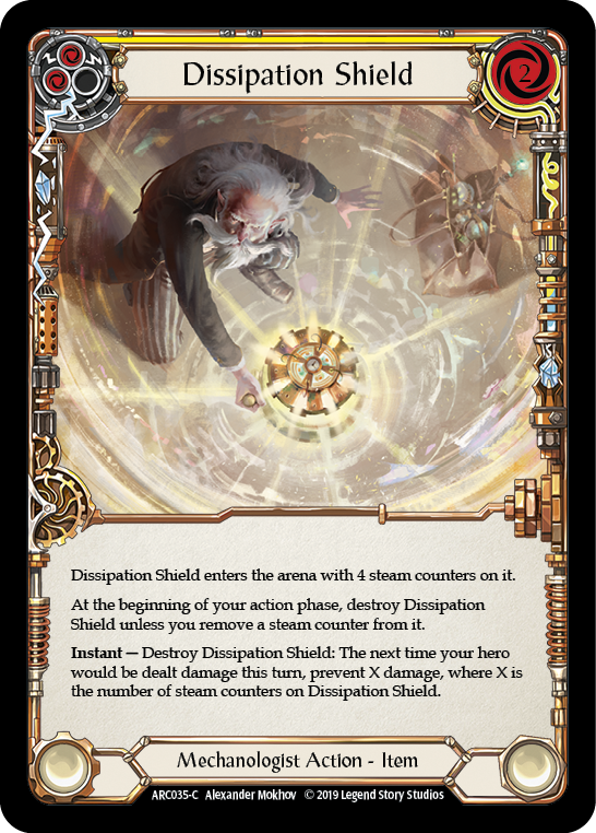 Dissipation Shield [ARC035-C] 1st Edition Rainbow Foil Flesh And Blood Single Flesh And Blood   