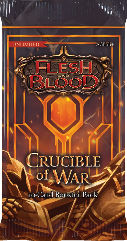 Flesh and Blood Crucible of War Unlimited Booster Pack Flesh And Blood Sealed Legend Story Studios   