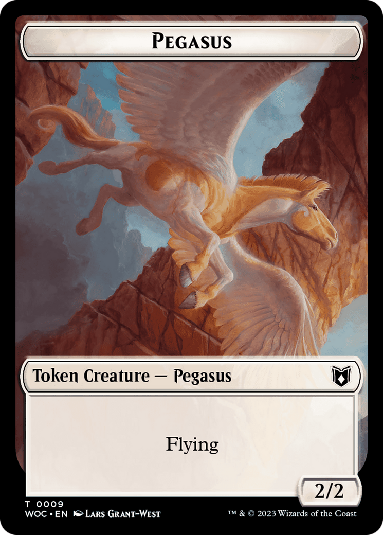 Pirate // Pegasus Double-Sided Token [Tokens] Wilds of Eldraine Commander Tokens MTG Single Magic: The Gathering