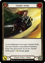Nimble Strike (Blue) [WTR187] Unlimited Edition Normal Flesh And Blood Single Flesh And Blood   