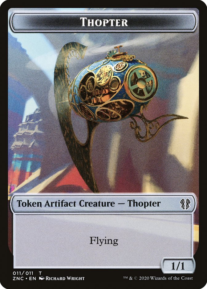 Faerie Rogue // Thopter Double-Sided Token [Tokens] Zendikar Rising Commander Tokens MTG Single Magic: The Gathering