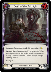 Oath of the Arknight (Yellow) [ARC092-R] 1st Edition Normal Flesh And Blood Single Flesh And Blood   