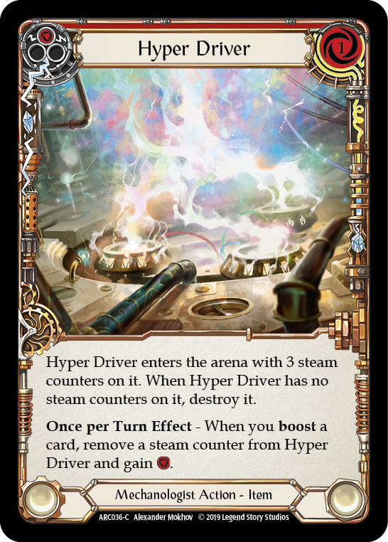 Hyper Driver [ARC036-C] 1st Edition Rainbow Foil Flesh And Blood Single Flesh And Blood   