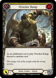 Wrecker Romp (Yellow) [WTR030-C] Alpha Print Rainbow Foil Flesh And Blood Single Flesh And Blood   