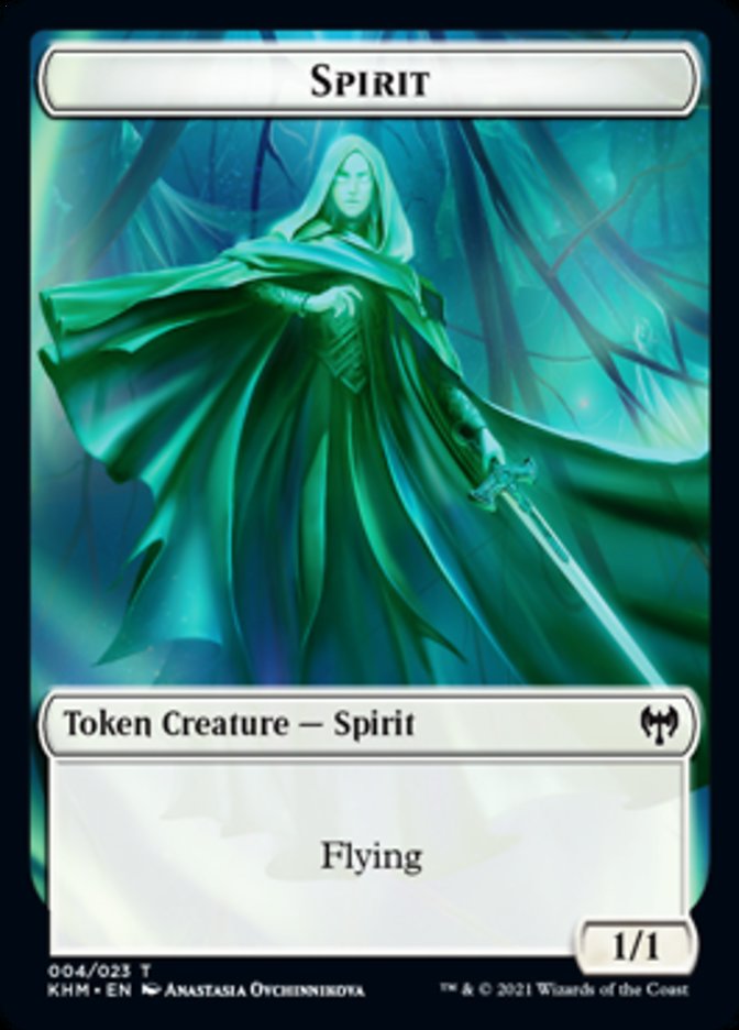 Spirit Token [Tokens] Kaldheim Tokens MTG Single Magic: The Gathering