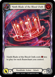 Ninth Blade of the Blood Oath [ARC082-S] 1st Edition Normal Flesh And Blood Single Flesh And Blood   