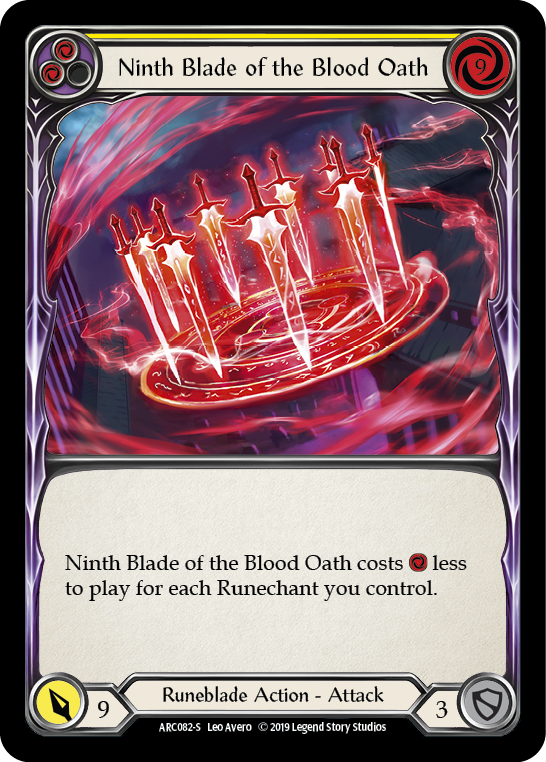 Ninth Blade of the Blood Oath [ARC082-S] 1st Edition Normal Flesh And Blood Single Flesh And Blood   