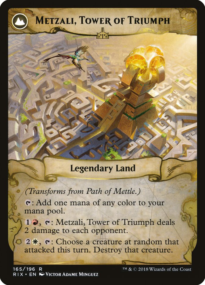 Path of Mettle // Metzali, Tower of Triumph [Rivals of Ixalan] MTG Single Magic: The Gathering   