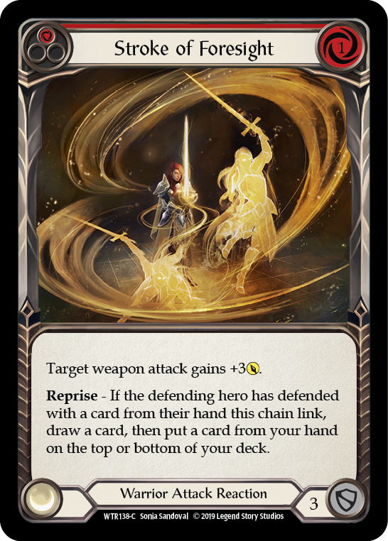Stroke of Foresight (Red) [WTR138-C] Alpha Print Normal Flesh And Blood Single Flesh And Blood   