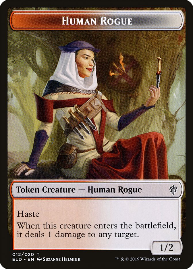 Human Rogue Token [Tokens] Throne of Eldraine Tokens MTG Single Magic: The Gathering