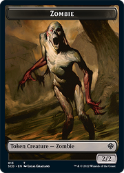 Ogre // Zombie Double-Sided Token [Starter Commander Decks] MTG Single Magic: The Gathering   