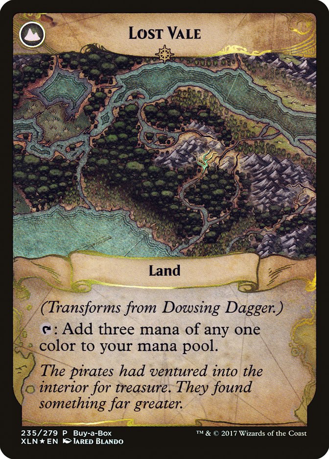 Dowsing Dagger // Lost Vale (Buy-A-Box) [Ixalan Treasure Chest] MTG Single Magic: The Gathering   