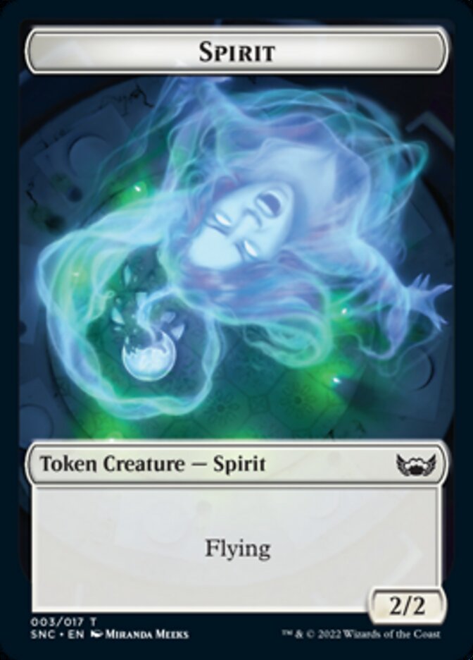 Spirit Token [Streets of New Capenna Tokens] MTG Single Magic: The Gathering   