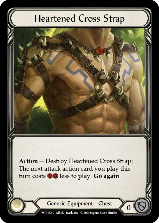 Heartened Cross Strap [WTR152-C] Alpha Print Cold Foil Flesh And Blood Single Flesh And Blood   