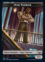 Ogre Warrior // Rhino Warrior Double-Sided Token [Tokens] Streets of New Capenna Tokens MTG Single Magic: The Gathering
