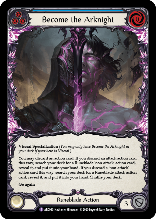 Become the Arknight [ARC083] Unlimited Edition Rainbow Foil Flesh And Blood Single Flesh And Blood   