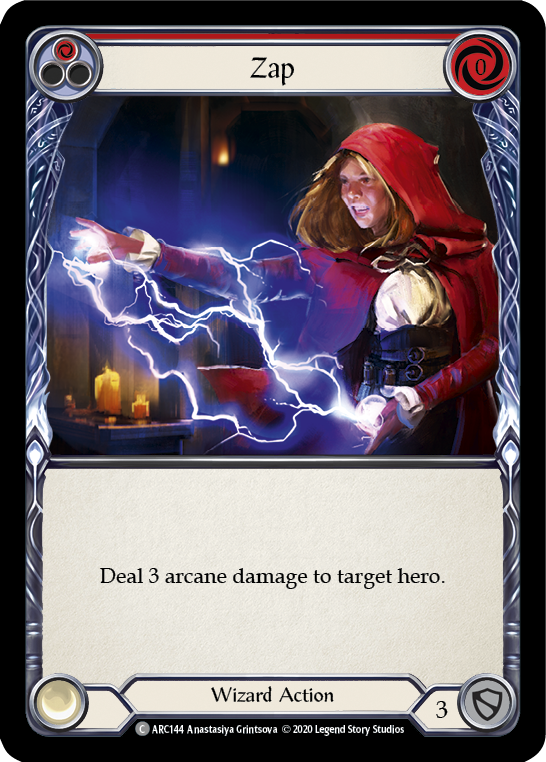 Zap (Red) [ARC144] Unlimited Edition Normal Flesh And Blood Single Flesh And Blood   