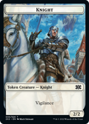 Elemental // Knight Double-Sided Token [Tokens] Double Masters 2022 Tokens MTG Single Magic: The Gathering