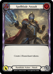 Spellblade Assault (Blue) [ARC087-R] 1st Edition Rainbow Foil Flesh And Blood Single Flesh And Blood   