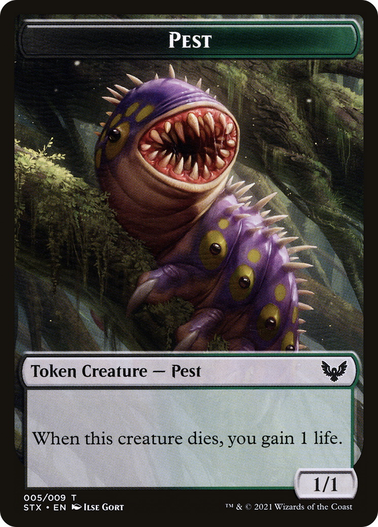Pest // Lukka, Wayward Bonder Emblem Double-Sided Token [Secret Lair: From Cute to Brute Tokens] MTG Single Magic: The Gathering   