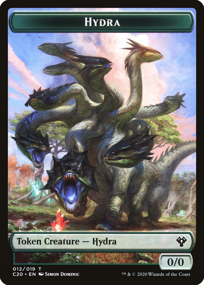 Beast (010) // Hydra Double-Sided Token [Tokens] Commander 2020 Tokens MTG Single Magic: The Gathering