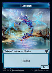 Illusion // Saproling Double-Sided Token [Tokens] Commander Legends Tokens MTG Single Magic: The Gathering