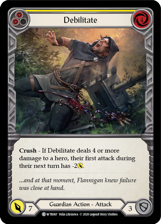 Debilitate (Yellow) [WTR067] Unlimited Edition Normal Flesh And Blood Single Flesh And Blood   