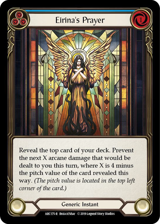 Eirina's Prayer (Blue) [ARC175-R] 1st Edition Normal Flesh And Blood Single Flesh And Blood   