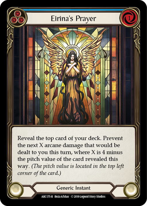 Eirina's Prayer (Blue) [ARC175-R] 1st Edition Normal Flesh And Blood Single Flesh And Blood   