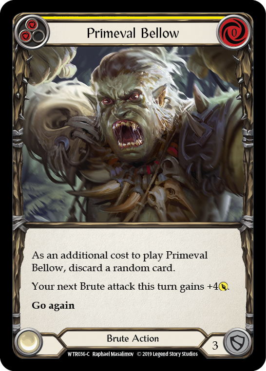 Primeval Bellow (Yellow) [WTR036-C] Alpha Print Normal Flesh And Blood Single Flesh And Blood   