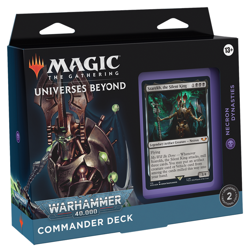MTG Warhammer 40,000 Commander Deck - Necron Dynasties MTG Sealed Magic: The Gathering   