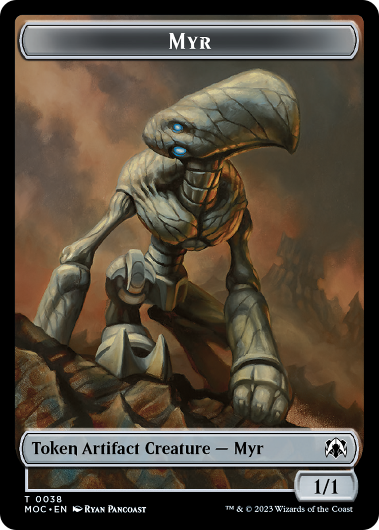 Phyrexian Germ // Myr Double-Sided Token [Tokens] March of the Machine Commander Tokens MTG Single Magic: The Gathering