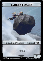 Ballistic Boulder // Food (0022) Double-Sided Token (Surge Foil) [The Lord of the Rings: Tales of Middle-Earth Tokens] MTG Single Magic: The Gathering   