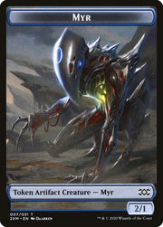 Eldrazi Spawn // Myr (007) Double-Sided Token [Tokens] Double Masters Tokens MTG Single Magic: The Gathering